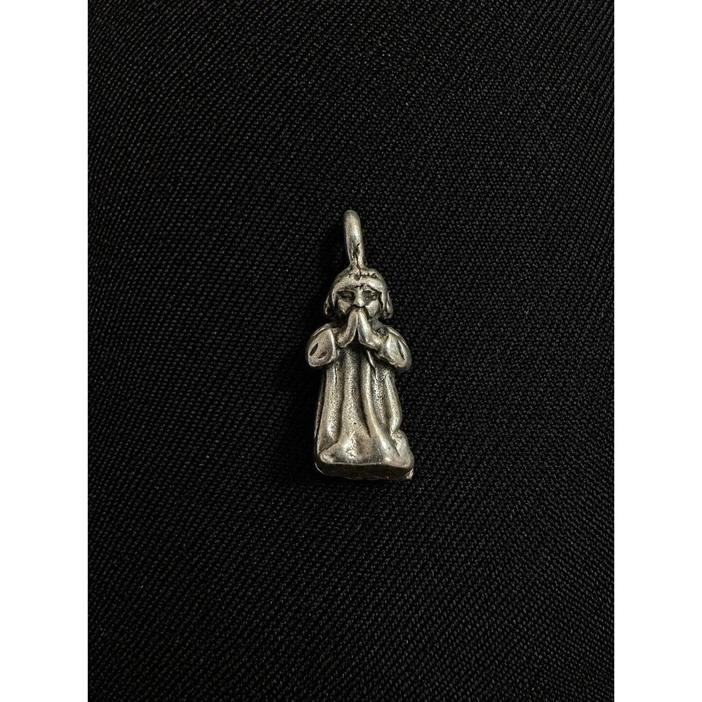 Sterling Silver Praying Boy Charm